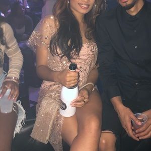 Pink/Nude and Gold dress